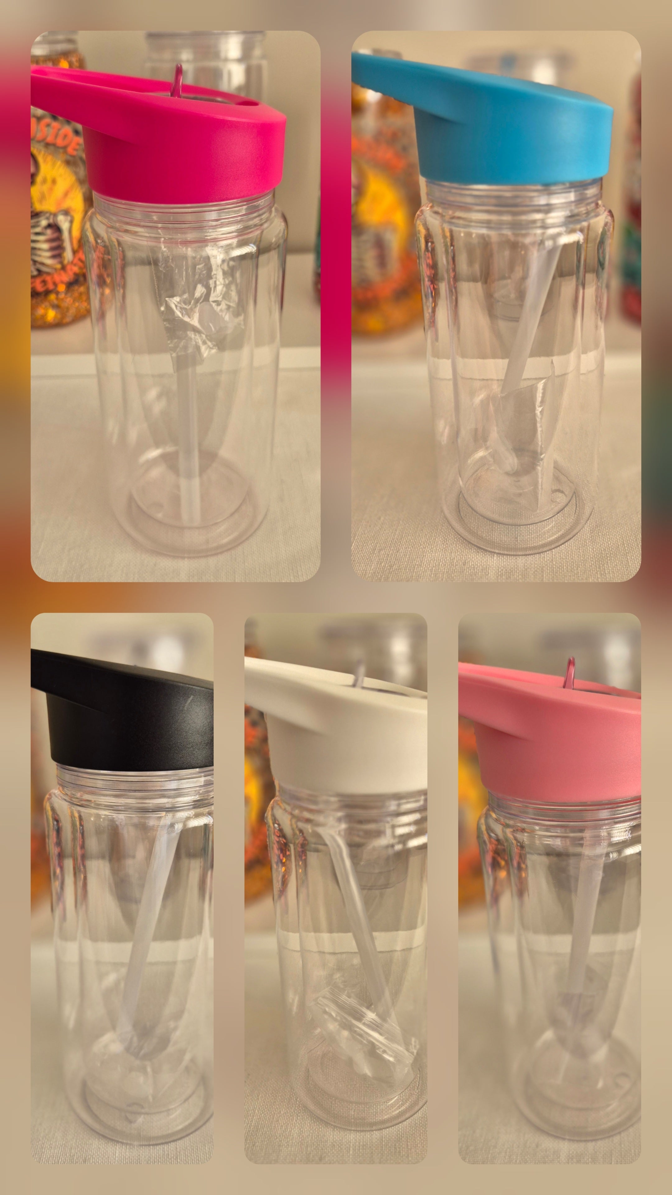 *New* 10oz kids Snow Globe cups, 5 x colours to choose from.