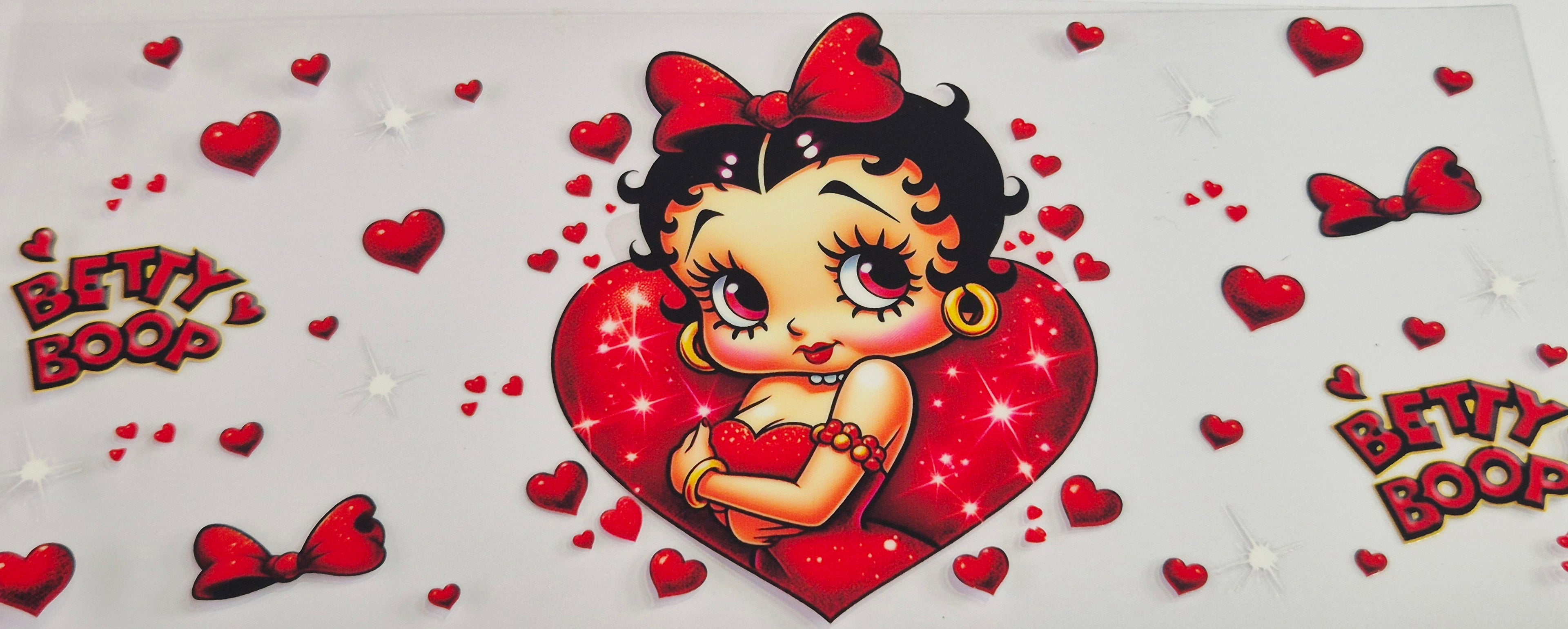 Betty Boop red hearts